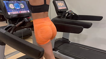 Hot big ass & tits latina seduces boy at gym