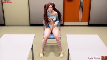 Classroom from masturbation to lesbian scissoring demo