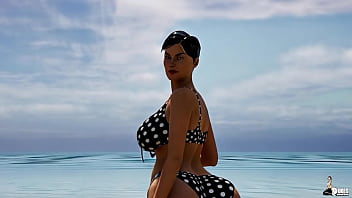 Curvy paws milf takes some bbc on there beach