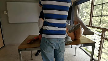 Nasty girls fuck her mouth for the pervert profesor