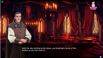 Lucky monster lady pink trying to get customers and lady pink giving a blow job and anal fucked by a demon