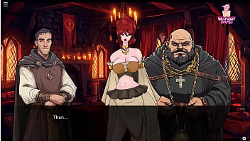 Lucky monster lady pink trying to get customers and lady pink giving a blow job and anal fucked by a demon