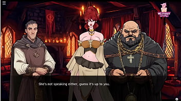 Lucky monster lady pink trying to get customers and lady pink giving a blow job and anal fucked by a demon