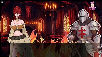 Lucky monster lady pink trying to get customers and lady pink giving a blow job and anal fucked by a demon