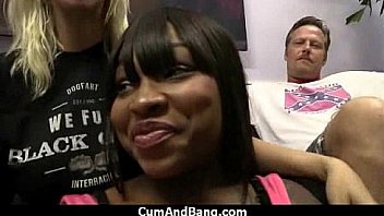 Swallowing sperm makes her horny 15