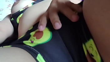 The charming porn actress yuliethgomez in a swimsuit while touching her wet vagina