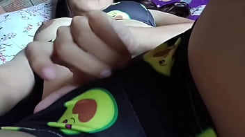 The charming porn actress yuliethgomez in a swimsuit while touching her wet vagina