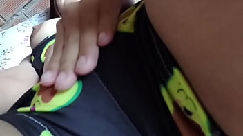 The charming porn actress yuliethgomez in a swimsuit while touching her wet vagina