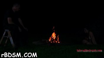 Glamor brunette floosy is rubbing her nice tang