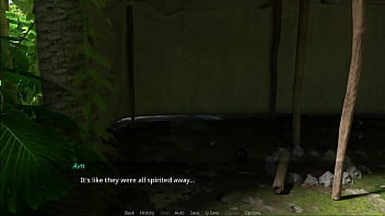 The lust city #04 beautiful red head strips in jungle and gives me hot blowjob and massive pussy creampie