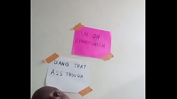 Choosing between uh oh exhibitionism or dang that ass though for an aesthetic background 1