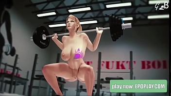 Samus Aran Working Out Nude Version thumbnail