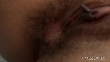 Gorgeous babe carmella santiago fucks her pussy in the backyard