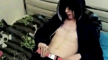 Teenage Gay Emo Wanking His Dick On Bed Gays thumbnail