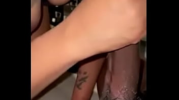 Hot ebony sucking black cock facial cum in mouth slut