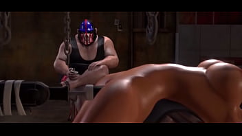 Маньяк поймал блондинку и насилует её у себя на станции