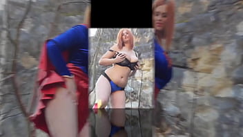 Huge tits redhead alexsis faye play in cosplay costume masturbate and running