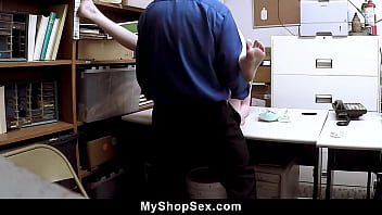 Desperate to avoid a criminal record suspect agrees to fuck myshopsex