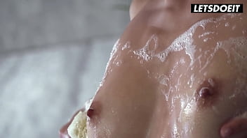 Step sisters spend their day having lesbian sex by the pool a girl knows