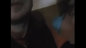 He works out his sweet girl's pussy with a gifted knob