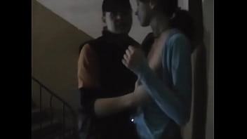 He works out his sweet girl's pussy with a gifted knob