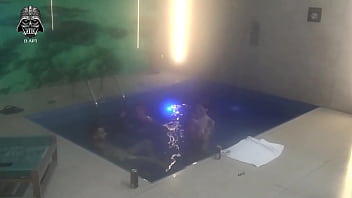 Threesome With Friends In The Motel Pool thumbnail