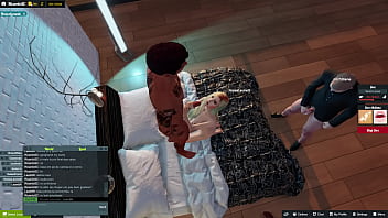 Comendo a casada na frente do marido