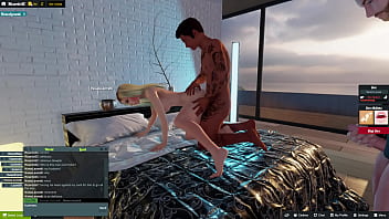 Comendo a casada na frente do marido