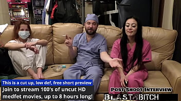 Blaire celeste sucks dick and gets pussy blasted with cum nurses pov