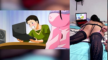 Reaccionando a henta de mamadas ricas con semen en la garganta y tetas grandes me gusta como mi hermanastro muestra mi culote