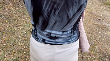 Compilation of public peeng in nature showing pads pov free