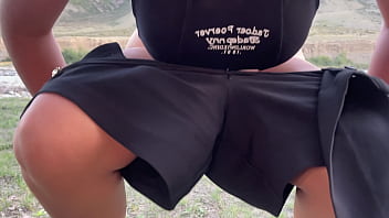 Compilation of public peeng in nature showing pads pov free