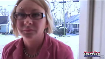 Sexy blonde primrose masturbates and sucks a cock to get banged and jizzed