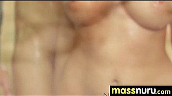 Nuru massage ends with a hot shower fuck 14