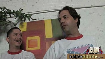 Cum loving teen enjoys huge bukkake 6