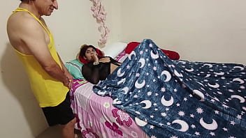 Perverted old man fucks his beautiful busty and big assed stepdaughter