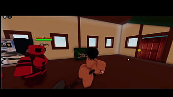 Jon cogido por sus amigas fraylin03115 y alidan2202 en roblox studio despues de jugar tongue battles