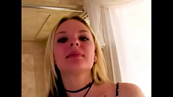 Faye runaway cute 19 yo tattoed cutie big dick pov blowjob and cum facial
