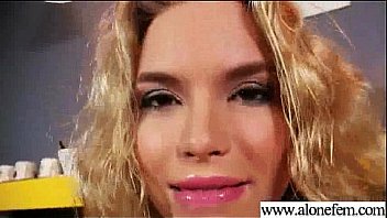 Alone horny girl love sex toys for masturbation clip 11
