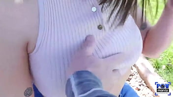 Sailor luna wouldn't mind to blow miles long's cock at the park