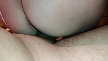 Slut nurse treating cock with cum in mouth