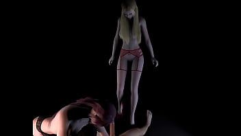 3d threesome sex with two super cute slut