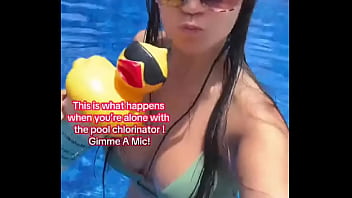 This is what happens when you’re alone with the pool chlorinator gimme a mic