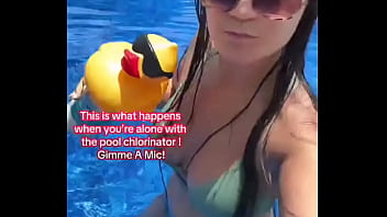This is what happens when you’re alone with the pool chlorinator gimme a mic