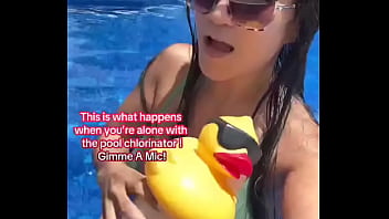 This is what happens when you’re alone with the pool chlorinator gimme a mic