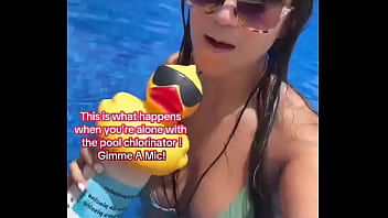 This is what happens when you’re alone with the pool chlorinator gimme a mic