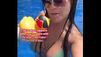 This is what happens when you’re alone with the pool chlorinator gimme a mic