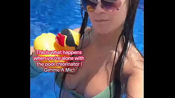 This is what happens when you’re alone with the pool chlorinator gimme a mic