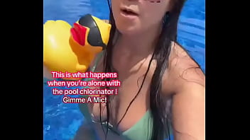 This is what happens when you’re alone with the pool chlorinator gimme a mic