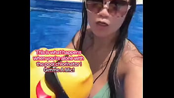 This is what happens when you’re alone with the pool chlorinator gimme a mic